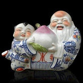 INPHIC-壽星童子仙桃 祝壽賀壽工藝品擺飾